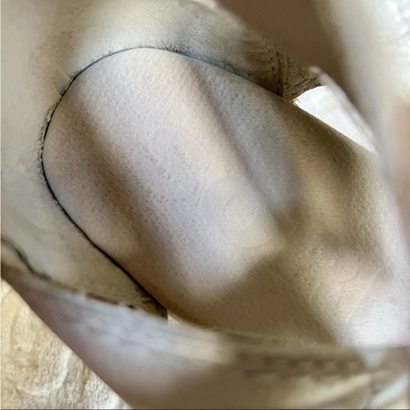 Sorel Torpeda Bungee Ankle Tie Leather Gladiator Sandals Sz 8.5 Off White READ - Picture 3 of 14